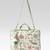  petal posh ivory & olive floral jacquard laptop bag (upto 16")