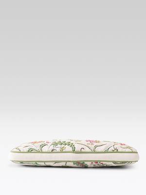  petal posh ivory & olive floral jacquard laptop bag (upto 16") 8