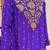 Purple embroidered silk blend crepe kurta palazzo set