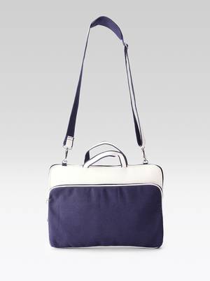  transit navy colorblock canvas laptop bag (upto 16") 8