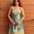 Green fendy kurta sharara set with choker dupatta
