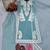 Sky Blue  Color  Embroidery Work Organza Salwar Suit 