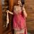 Rani pink fendy kurta sharara set with choker dupatta