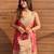 Rani pink fendy kurta sharara set with choker dupatta