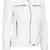Women's genuine leather white biker jacket