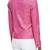 Women's pink zipper leather casual style daily wear jacket