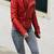 Women's genuine red leather moto biker jacket