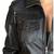 Women's black bomber biker genuine lambskin leather jacket