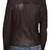Women's brown quilted lambskin leather biker jacket