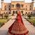 DESIGNER BRIDAL WEDDING WEAR MAROON VELVET SALWAR SUIT LEHENGA COLLECTION FULL STITCHED SIZE