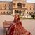 DESIGNER BRIDAL WEDDING WEAR MAROON VELVET SALWAR SUIT LEHENGA COLLECTION FULL STITCHED SIZE