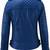 Women's blue moto biker leather jacket real genuine lambskin casual