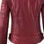 Women's dark red soft genuine lambskin moto leather jacket