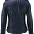 Women's lambskin navy blue leather moto biker jacket