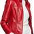 Women's lambskin red leather cafe racer biker jacket
