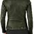 Women's dark olive lambskin leather moto biker jacket zip up