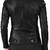 Women's black genuine leather cafe racer jacket