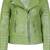 Women's olive green leather moto biker jacket real lambskin leather