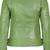 Women's olive green leather moto biker jacket real lambskin leather