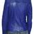 Women's cobalt blue real lambskin leather slim fit jacket