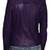 Women's purple genuine leather moto jacket slim fit biker coat