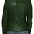 Women's forest green lambskin leather cafe racer slim fit jacket
