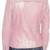 Women's baby pink genuine leather moto jacket zip front