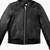 Women's black genuine leather cafe racer jacket stand collar