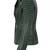 Women's dark green asymmetrical biker lambskin leather jacket