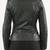 Women's genuine dark green cafe racer leather biker jacket