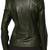 Women's olive green moto biker leather jacket real lambskin