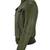 Women's olive green real lambskin bomber leather biker jacket