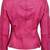 Women's lambskin pink cafe racer leather biker jacket
