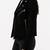 Women's black genuine suede leather biker jacket