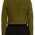 Women's olive green lambskin leather biker jacket