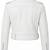 Women's white lambskin leather moto jacket