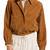 Women's camel soft genuine suede bomber biker jacket