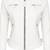 Women's white cafe racer biker lambskin leather jacket