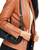 Women's tan lambskin cafe racer leather biker jacket