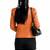 Women's tan lambskin cafe racer leather biker jacket