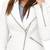 Women's white asymmetric lambskin leather biker jacket