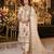 WHITE CHIFFON SALWAR SUIT COLLECTION SEMI STTICHED MATERIAL