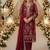 MAROON CHIFFON SALWAR SUIT COLLECTION SEMI STTICHED MATERIAL