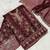 MAROON CHIFFON SALWAR SUIT COLLECTION SEMI STTICHED MATERIAL