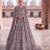 TWILL NET PURPLE ANARKALI SALWAR SUIT COLLECTION SEMI STTICHED MATERIAL