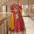 Red digital print & mirror Cotton Lahenga Choli Set 