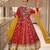 Red digital print & mirror Cotton Lahenga Choli Set 