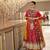 Red digital print & mirror Cotton Lahenga Choli Set 