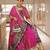 Rani Pink digital print mirror With lampi lace in border Cotton Lahenga Choli Set