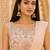 peach pink ready-to-wear palazzo saree with floral embroidered stitched blouse and ready belt